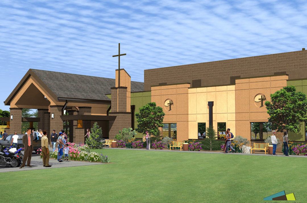 Idaho worship and community center | church architecture church design | Mountain West Architects