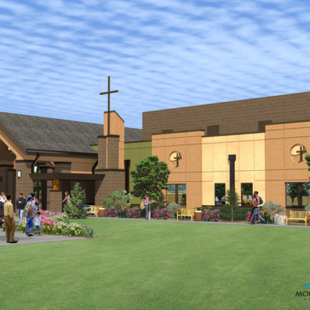 Idaho worship and community center | church architecture church design | Mountain West Architects