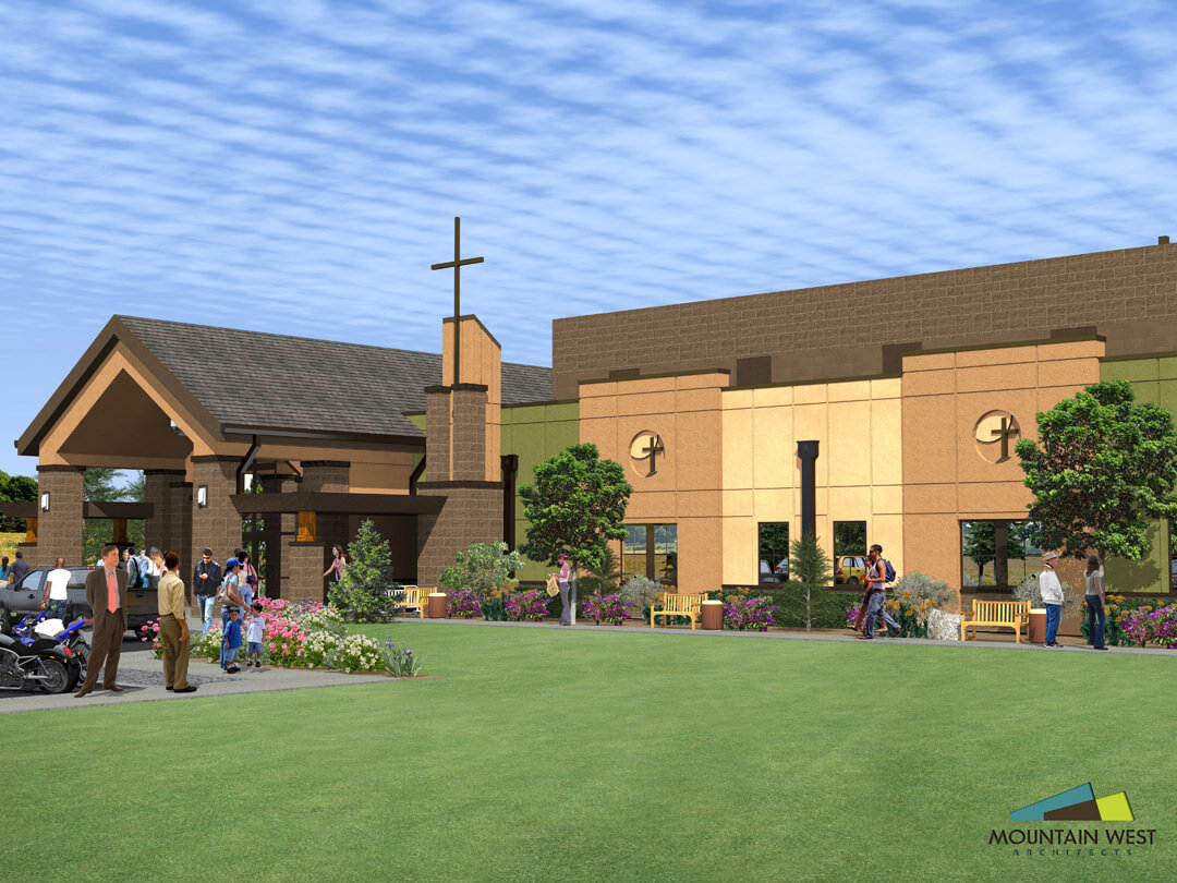 Idaho worship and community center | church architecture church design | Mountain West Architects