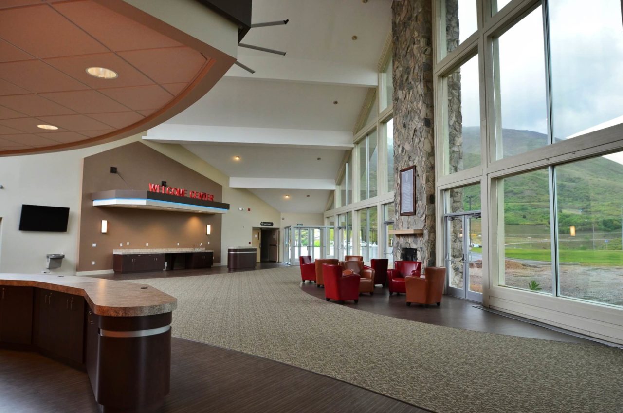 Church Foyer, Church Lobby, Mountain View Baptist Church, Church Renovation, Mountain West Architects, Layton Church