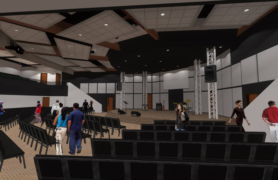 Life Church, West Valley City, Utah, Mountain West Architects, Renovation, Worship Center