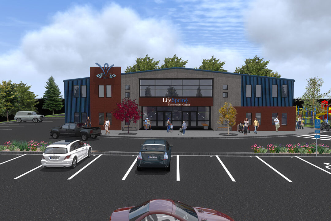 Modern Church Buildings, Metal siding, church storefront
