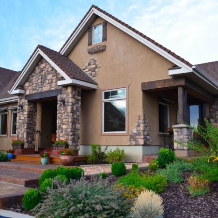 Rustic Tuscan residential mountain home