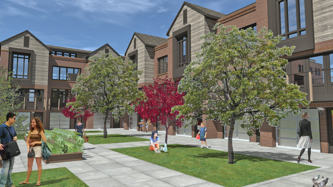 Apartment buildings in Ogden. living spaces in Ogden, brick exterior, wood siding, balcony areas, vertical windows, courtyard areas in apartment homes